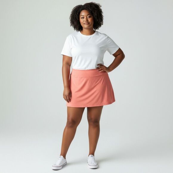 Tangerine Dresses & Skirts - Tangerine Womens Extra Soft Athleisure Active Stretch Skort Size XXL Coral